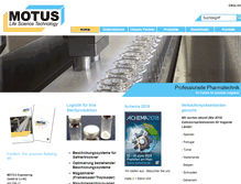 Tablet Screenshot of motus-engineering.de